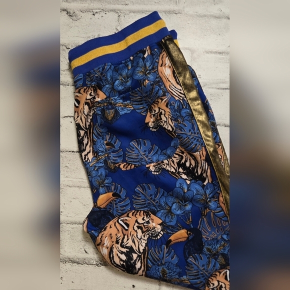 Victorious Royal Floral Tiger Track Pants - Picture 5 of 16
